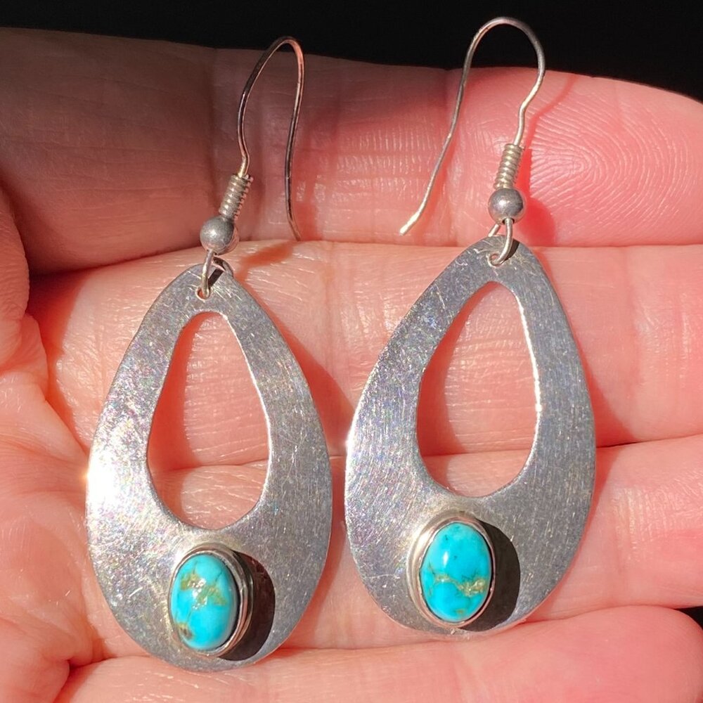 Johnny Johnson Vintage Native American Navajo Rare Turquoise Sterling